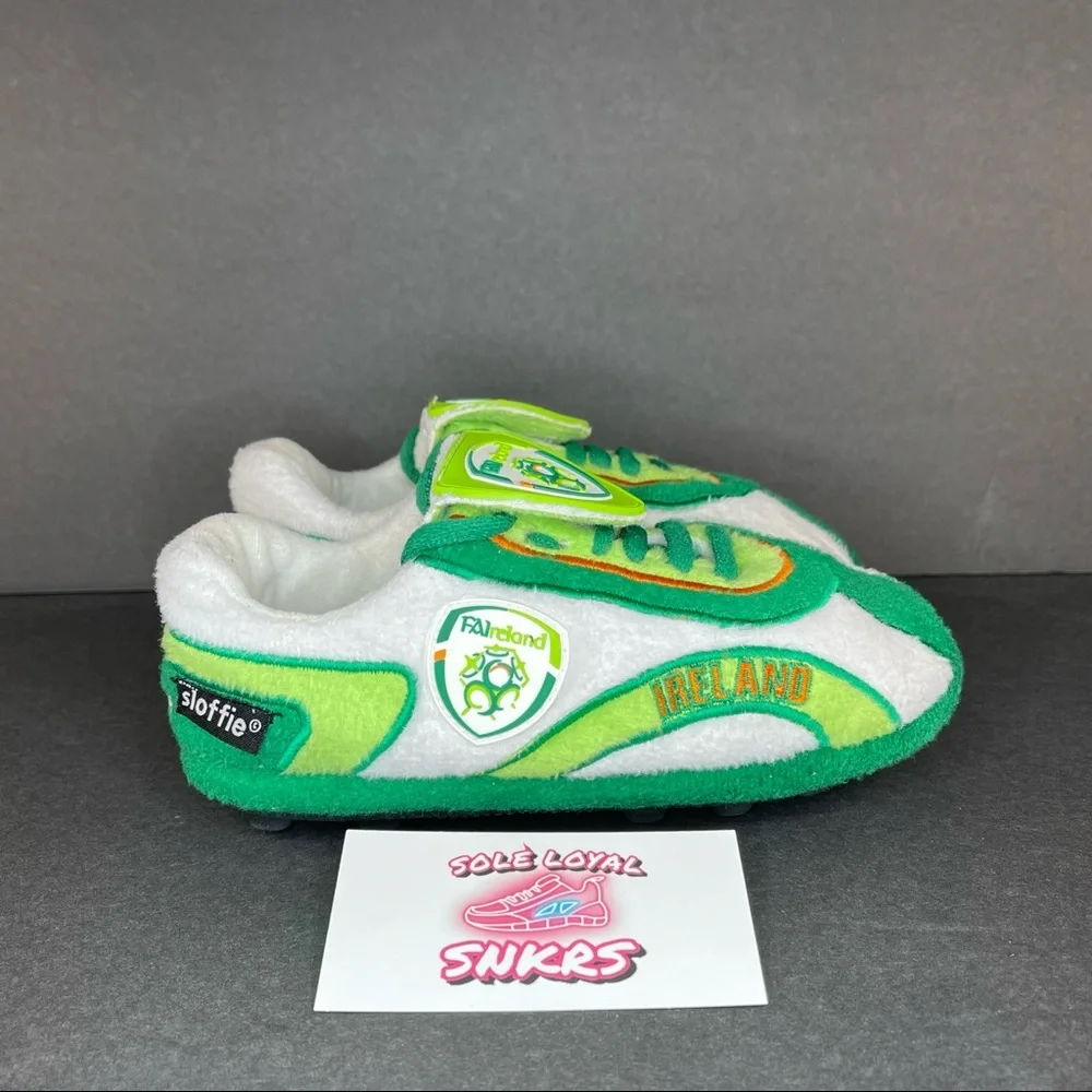 Vintage Sloffie FAIreland Futbol Soccer Slipper‎ Shoes Size XXS US 11-13.